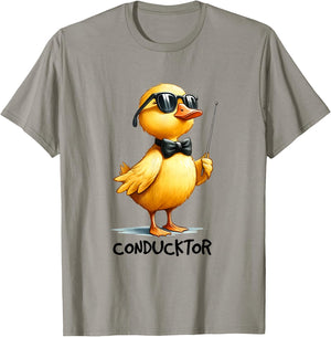 Conductor, Funny Duck Quote T-Shirt - T-Shirt | Sand