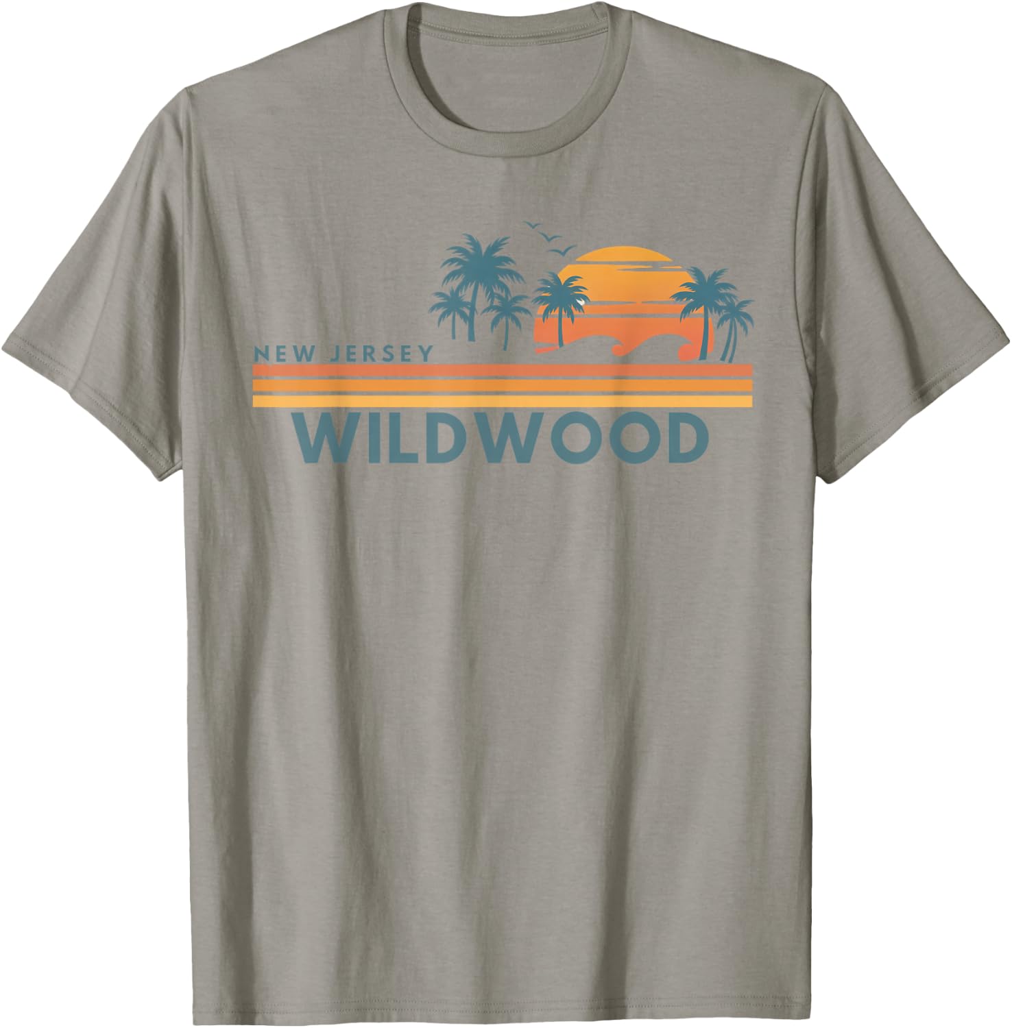 Wildwood Beach New Jersey Summer Vacation Vintage 70's T-Shirt - T-Shirt | Sand