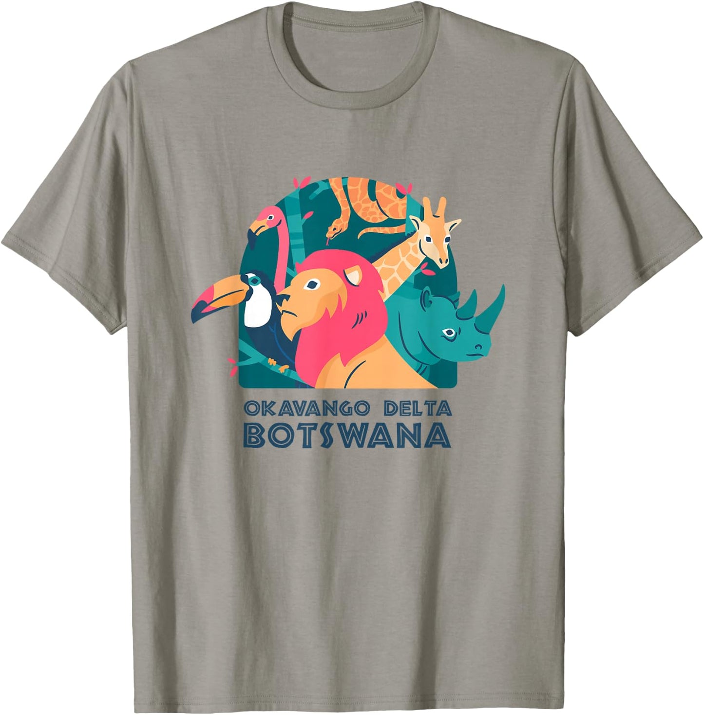 Okavango Delta, Botswana Safari National Park Animal T-Shirt - T-Shirt | Sand