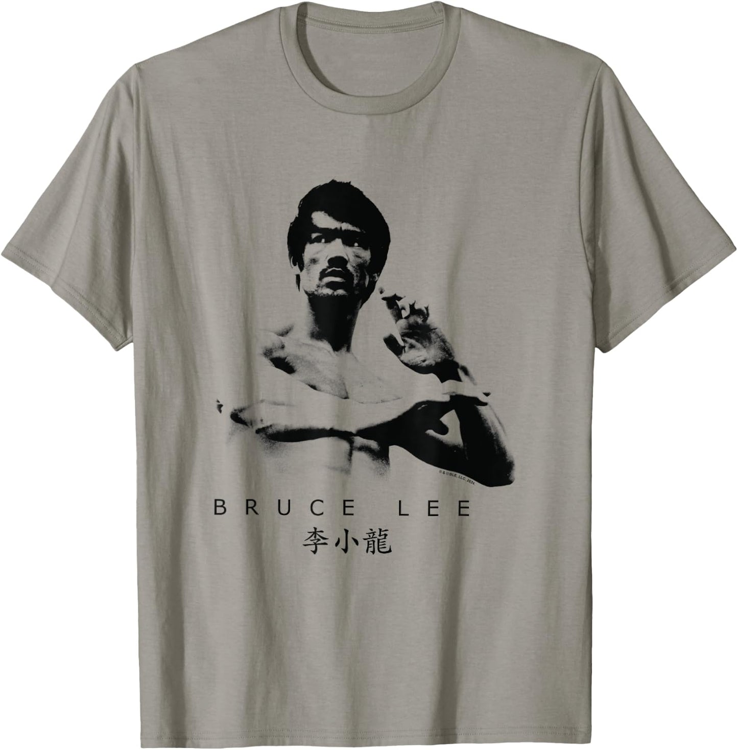 Bruce Lee On Guard Pose Epic Shot , white, S T-Shirt - T-Shirt | Sand