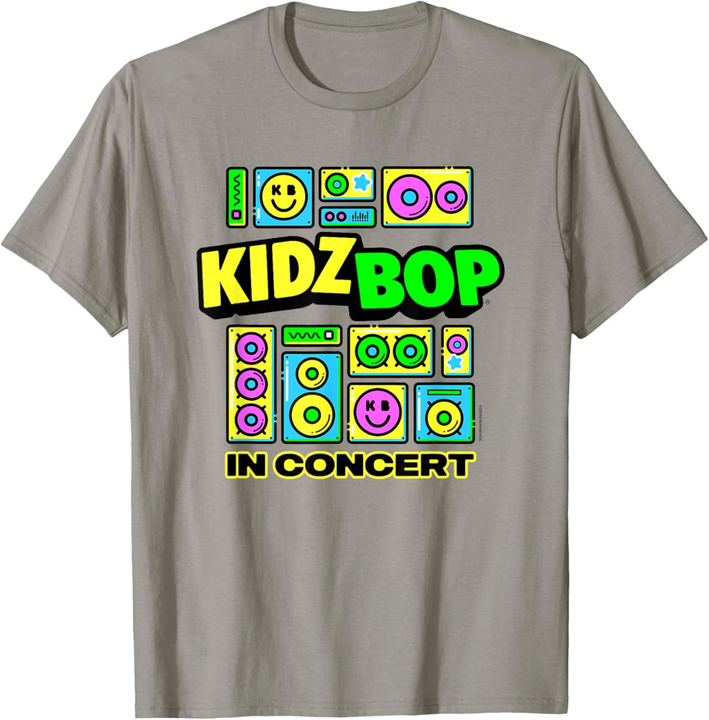 Kidz BOP in Concert Merch – Smiley Speakers T-Shirt - T-Shirt | Sand