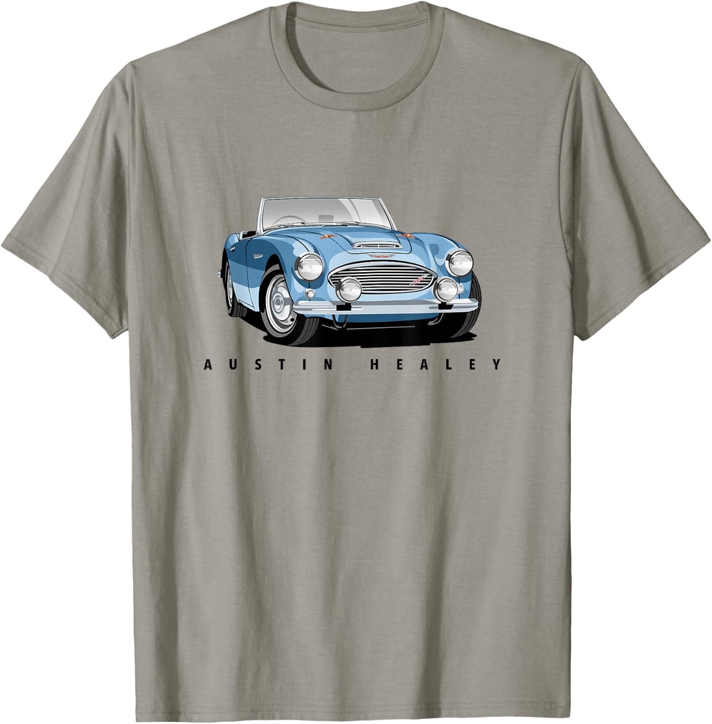 British Classic Sports Car Austin Healey , gray T-Shirt - T-Shirt | Sand