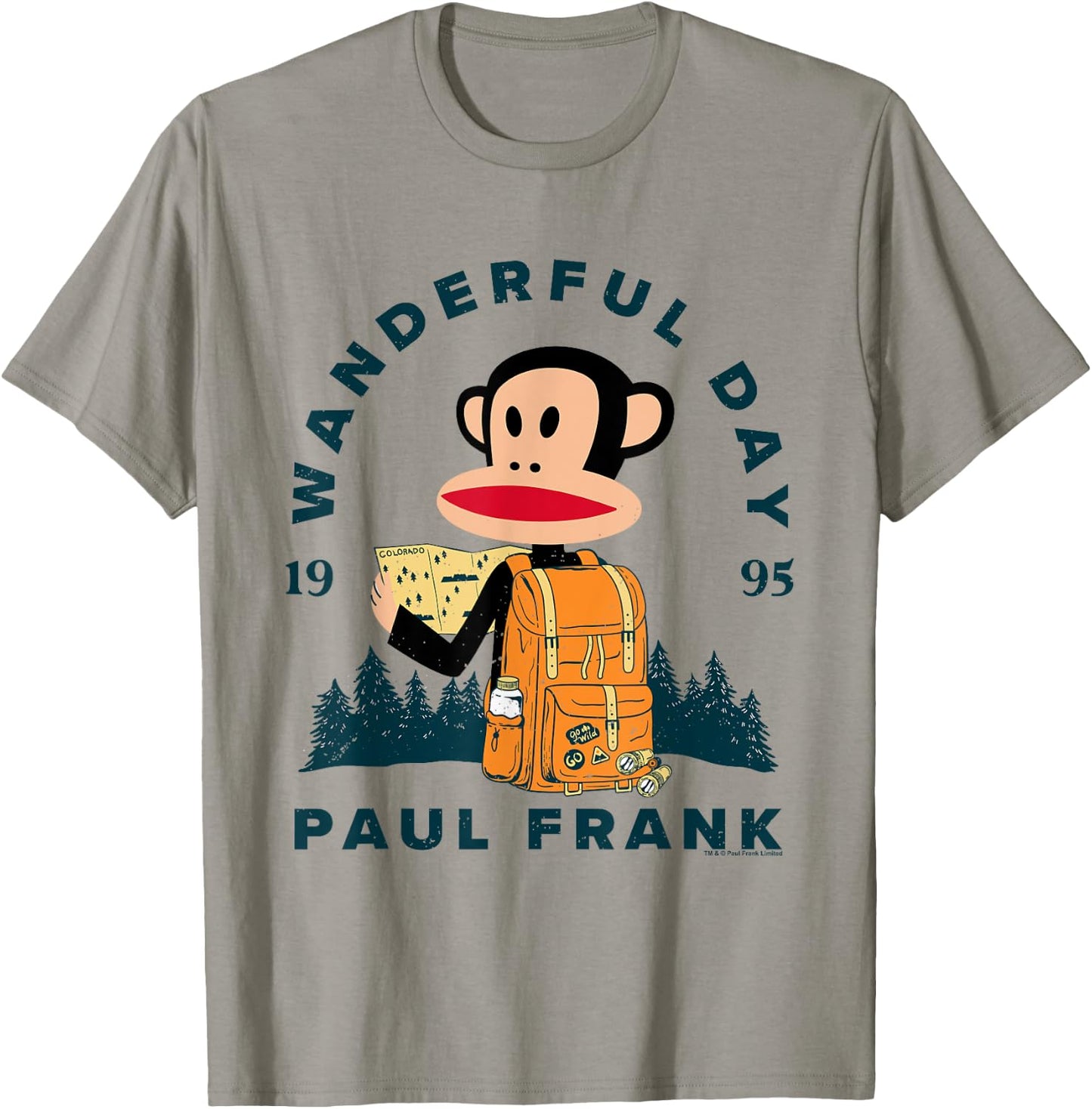 Paul Frank Julius Adventure Wanderful Day T-Shirt - T-Shirt | Sand