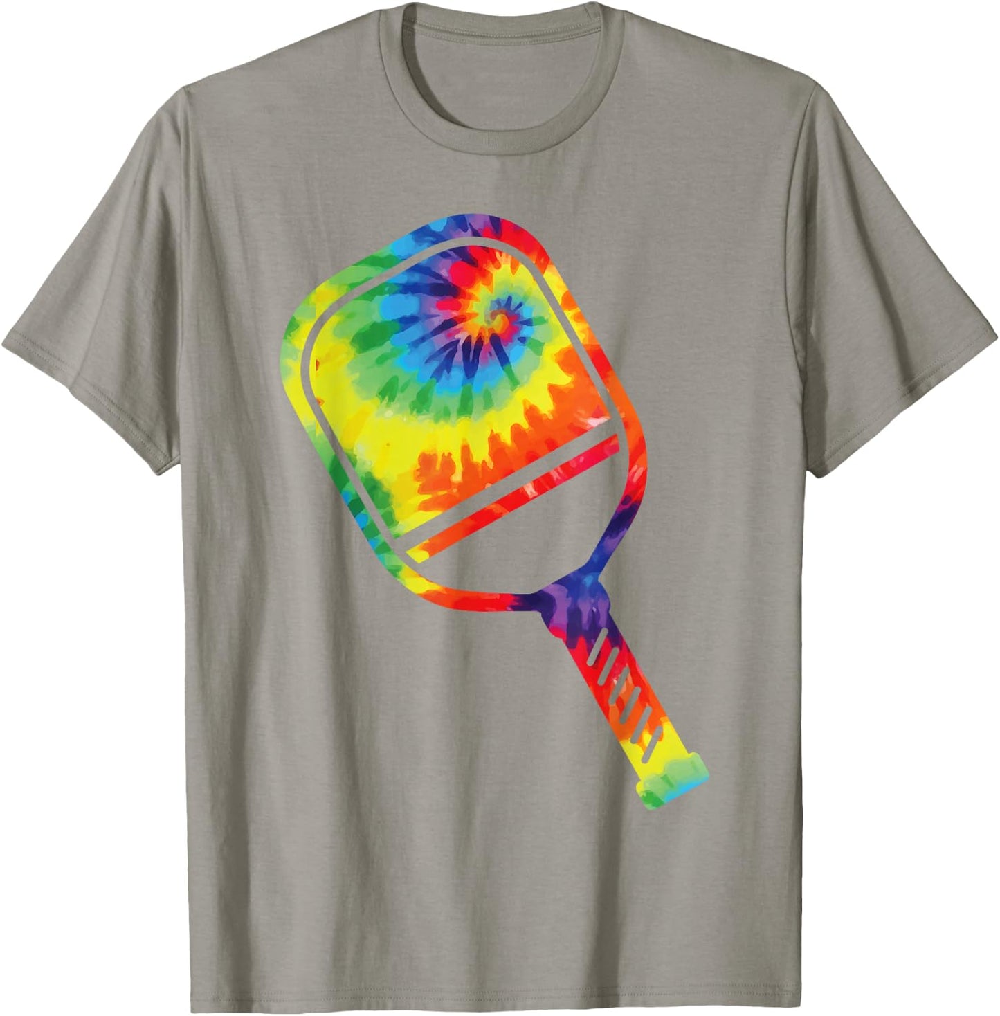 Pickleball Paddle Tie Dye Retro 80s 90s T-Shirt - T-Shirt | Sand