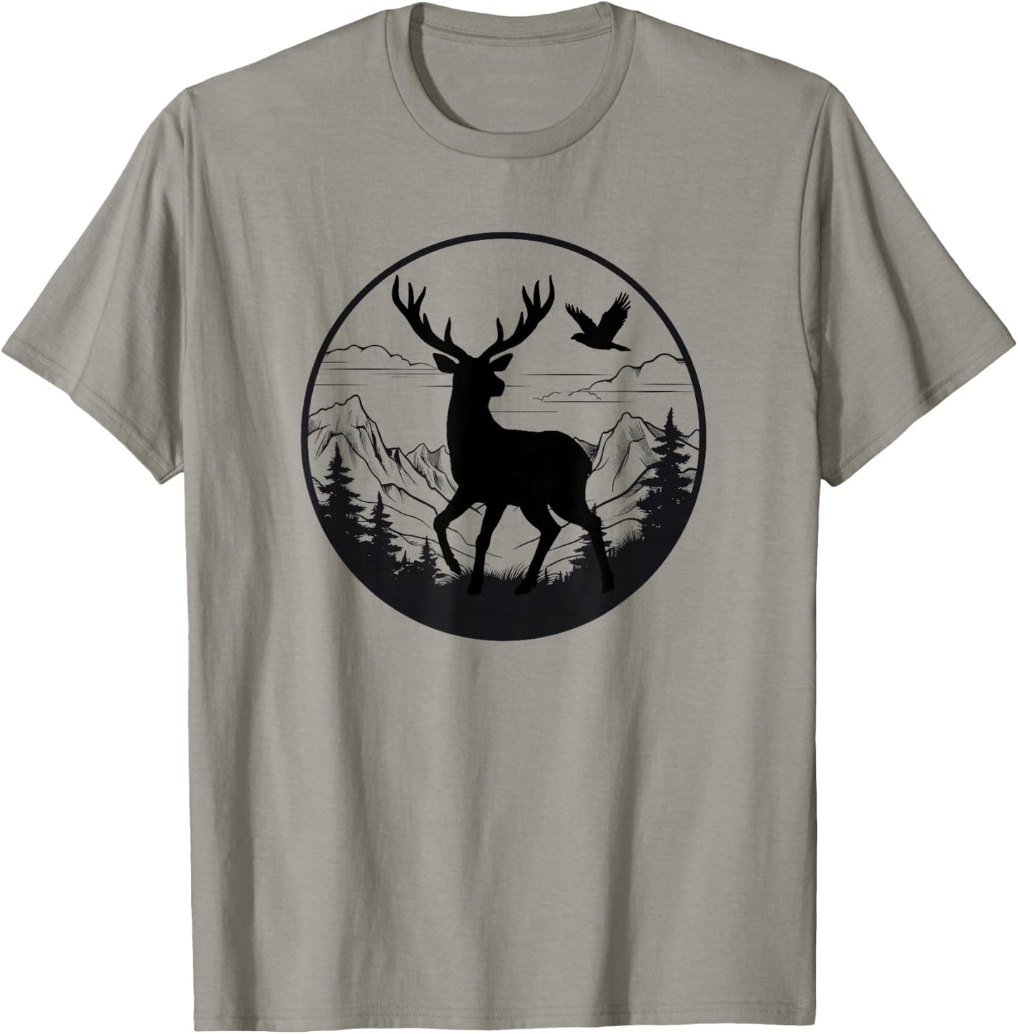 Camouflage Flag Hunting Deer Orange Flag Camouflage Hunting Deer Orange T-Shirt - T-Shirt | Sand