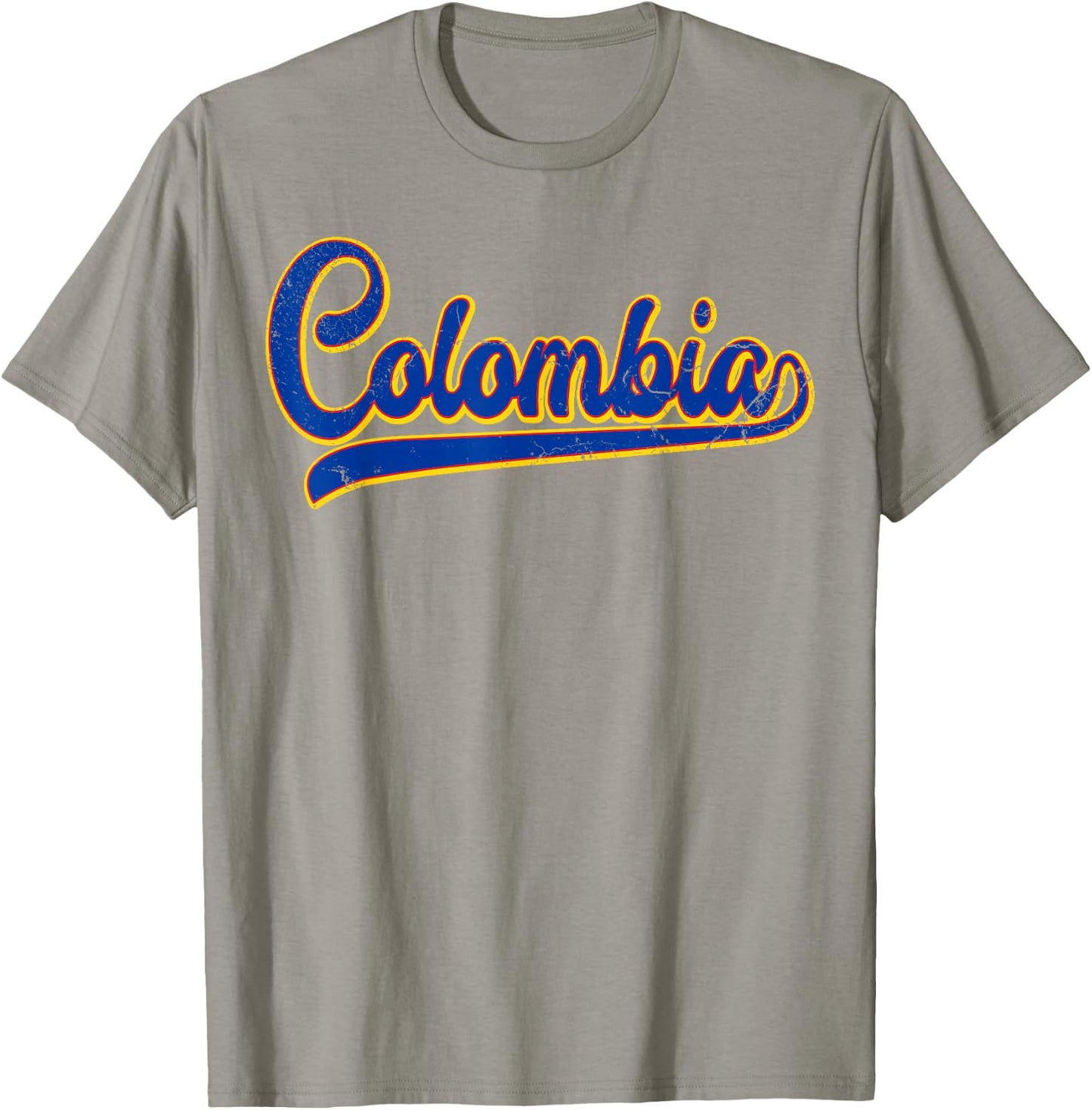 Colombia Throwback Graphic Shirt Comombian Flag Jersey Style T-Shirt - T-Shirt | Sand
