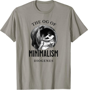 Diogenes, OG of Minimalism, retro philosophy T-Shirt - T-Shirt | Sand
