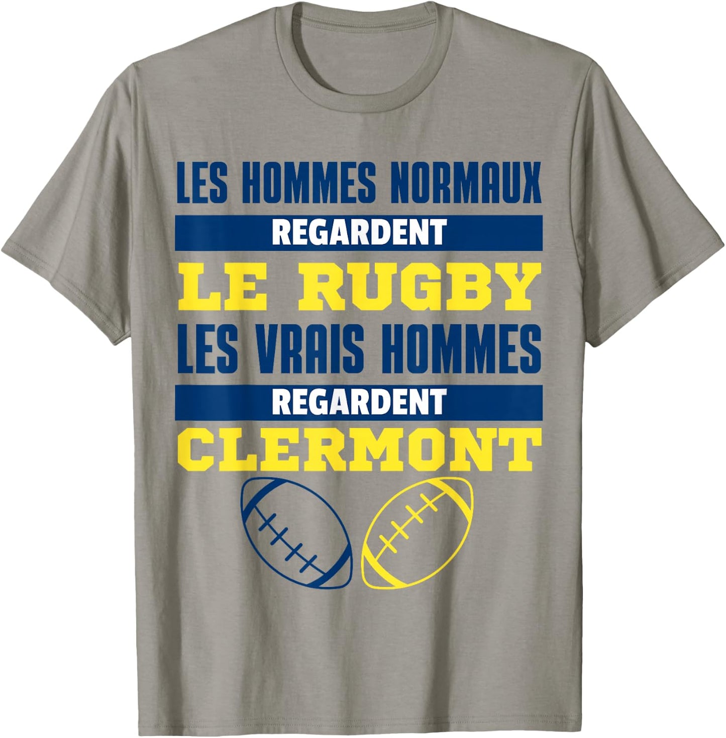 Clermont Ferrand Rugby Supporter Gift Humour T-Shirt - T-Shirt | Sand