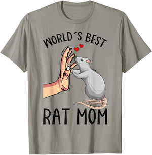 Rat Mom Rats Lover Women Girls T-Shirt - T-Shirt | Sand