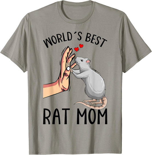 Rat Mom Rats Lover Women Girls T-Shirt - T-Shirt | Sand