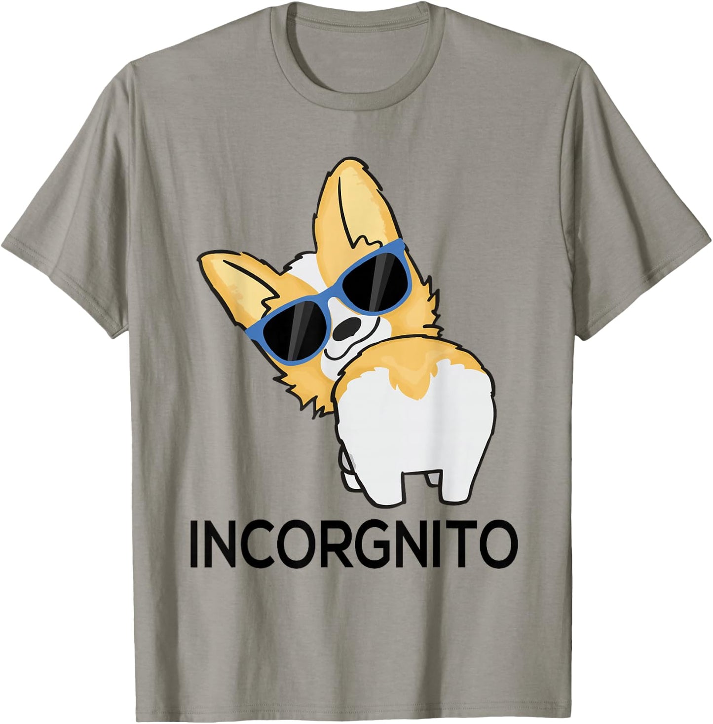 Incorgnito Corgi T-Shirt - T-Shirt | Sand