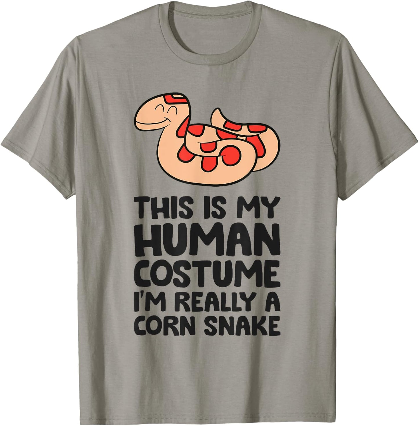 This Is My Human Costume I'm Really A Corn Snake T-Shirt - T-Shirt | Sand