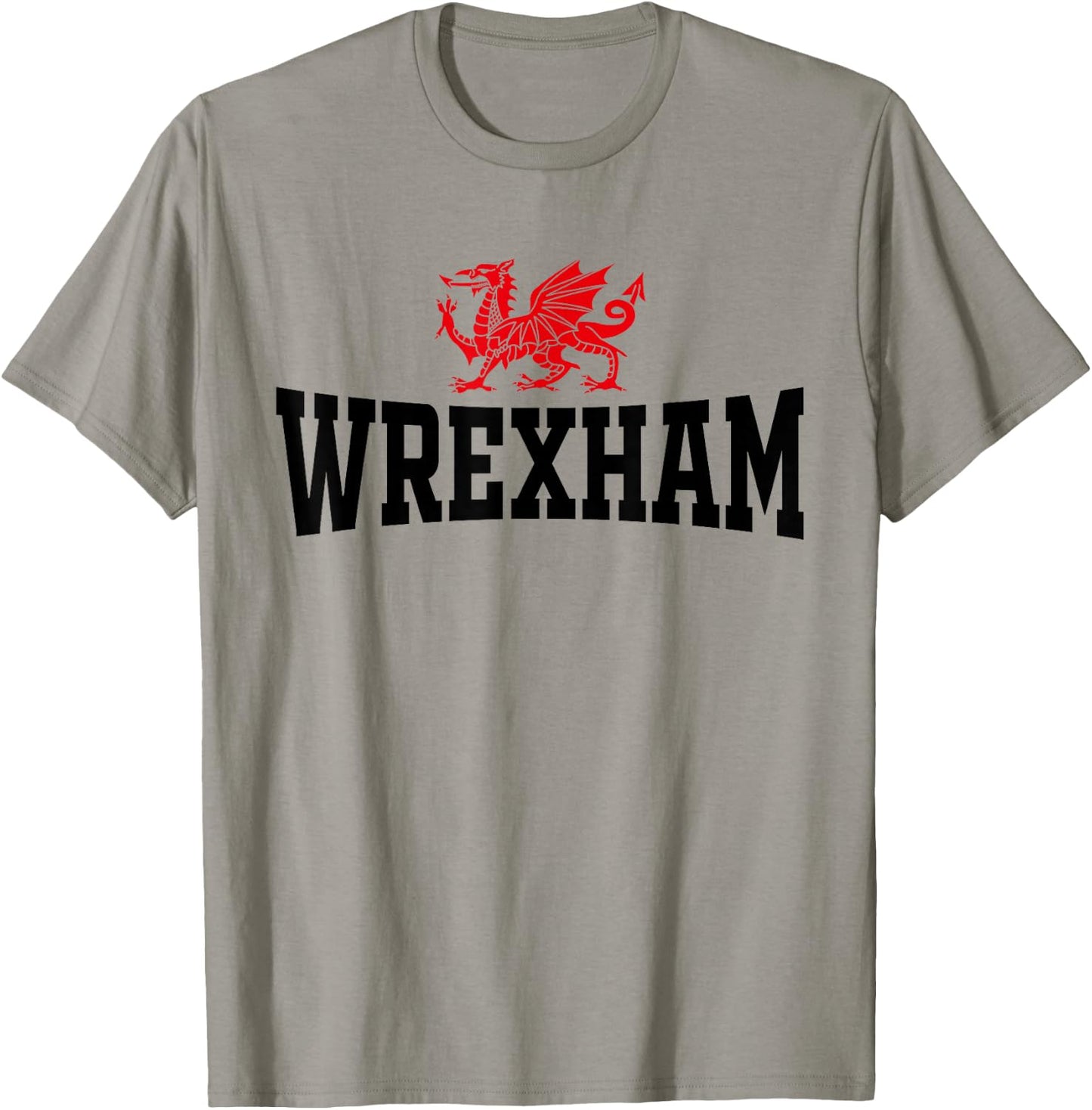 Wrexham City, Wales, Roter Drache, Wrecsam Cymru, Grafschaft Wales T-Shirt - T-Shirt | Sand