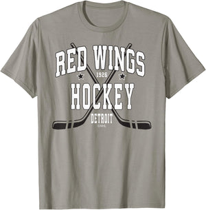 Detroit Red Wings Stars Red Officially Licensed T-Shirt - T-Shirt | Sand