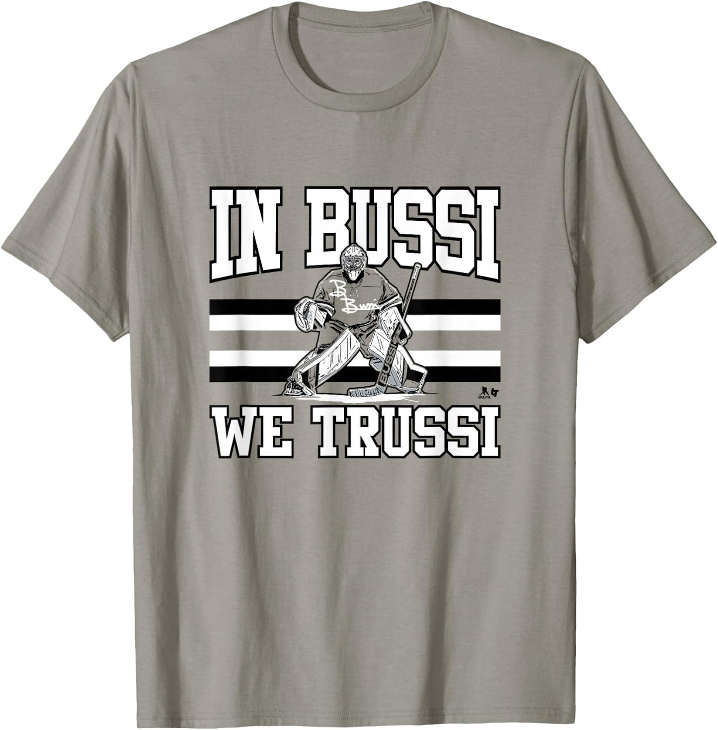 Brandon Bussi - in Bussi We Trussi - Carolina Hockey T-Shirt - T-Shirt | Sand
