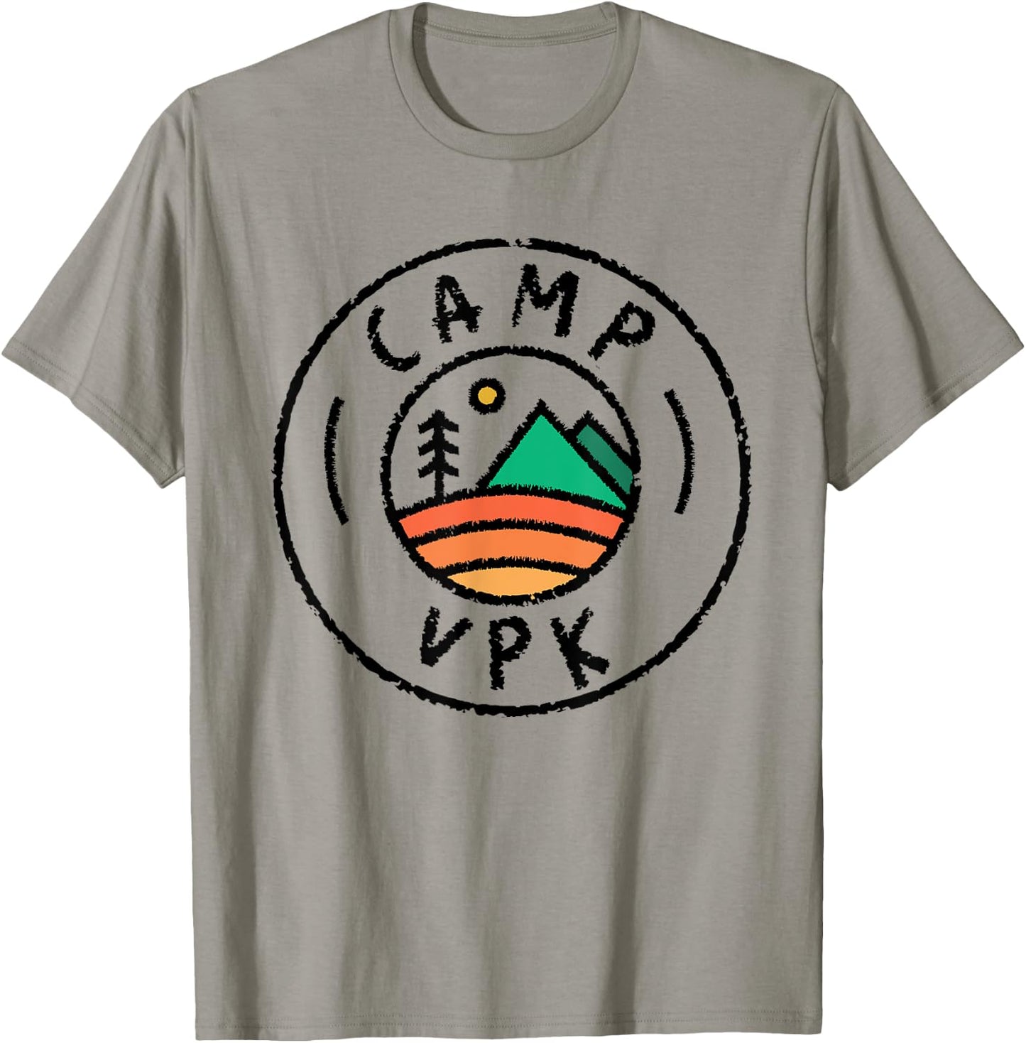 Camping Matching Voluntary Pre Kindergarten Camper Camp VPK T-Shirt - T-Shirt | Sand
