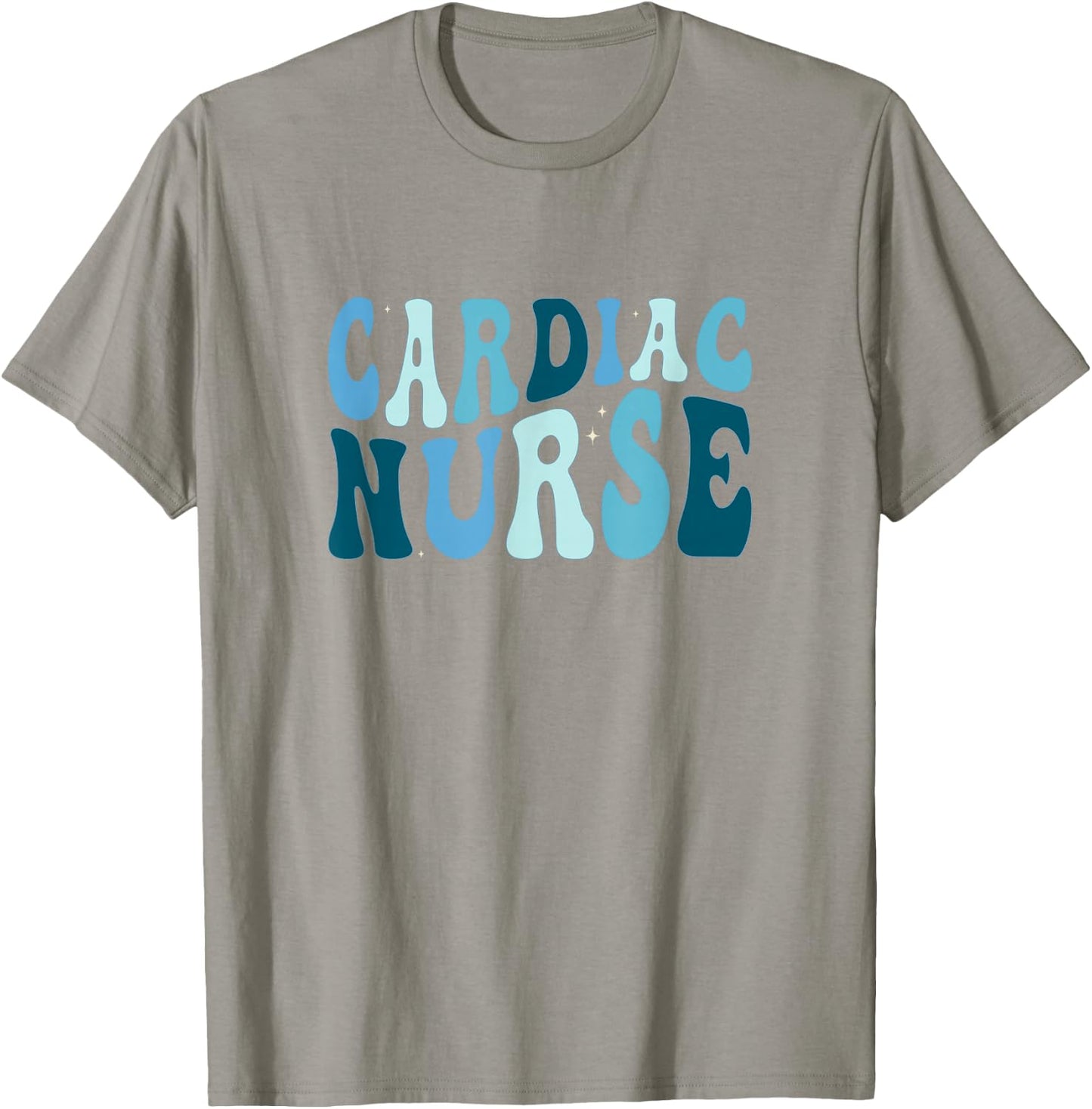 Groovy Cardiac Nurse Cicu Cvicu Cardiology Heart Healthcare T-Shirt - T-Shirt | Sand