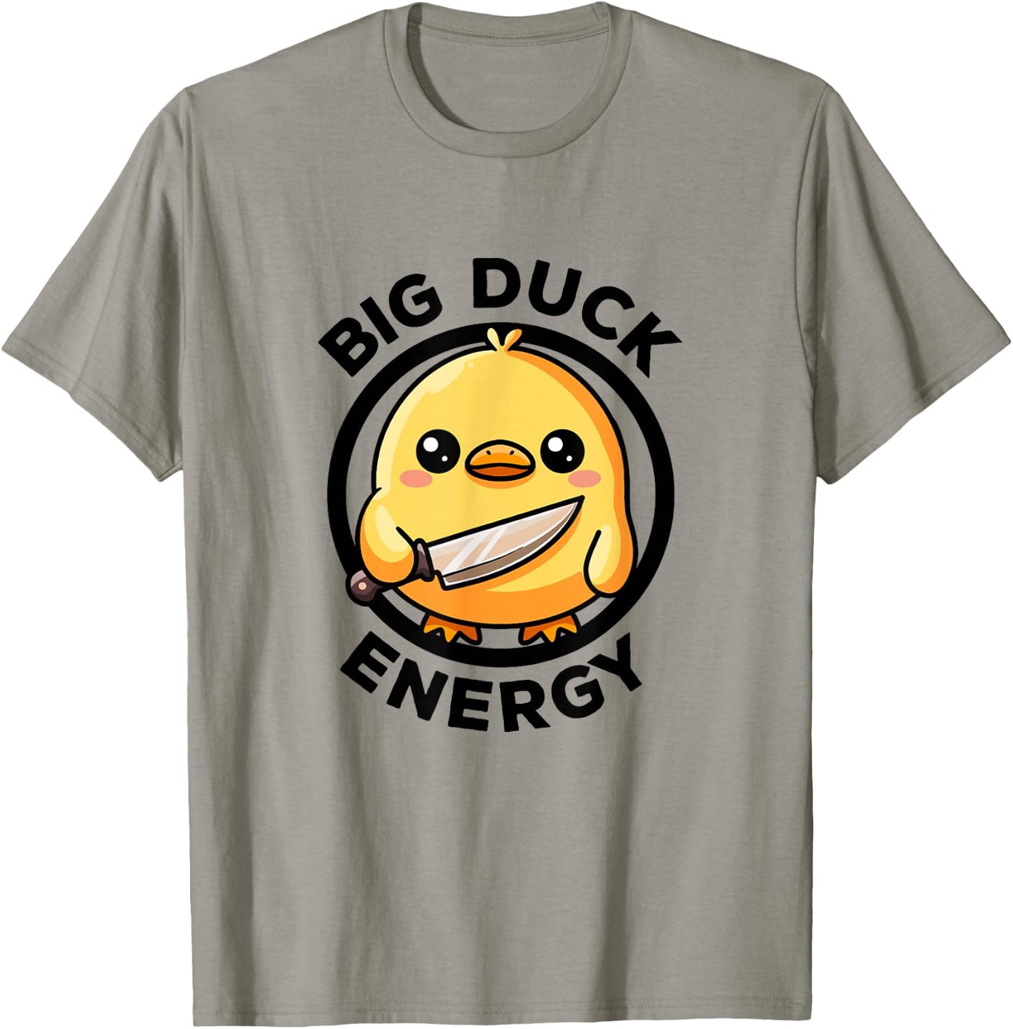 Big Duck Energy Duckie I Love Ducks Lovers Funny Rubber Duck T-Shirt - T-Shirt | Sand
