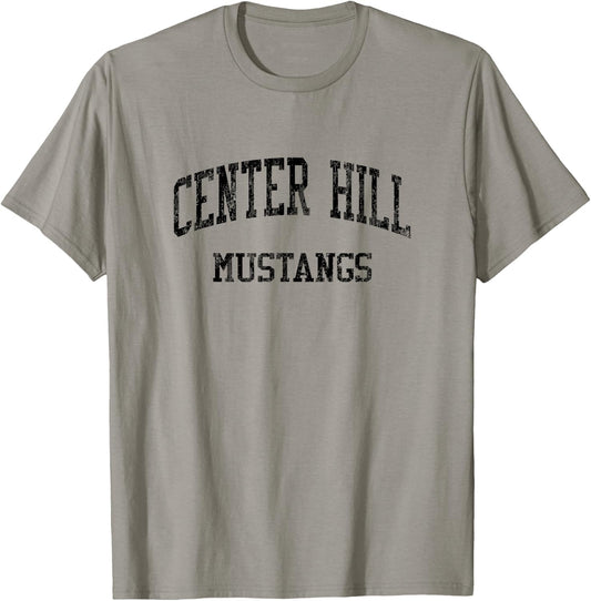 Center Hill High School HS Olive Branch MS Vintage Sports T-Shirt - T-Shirt | Sand