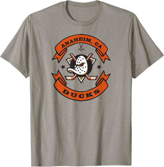 Anaheim Ducks Blaze , Grey, Small, -Kids T-Shirt - T-Shirt | Sand