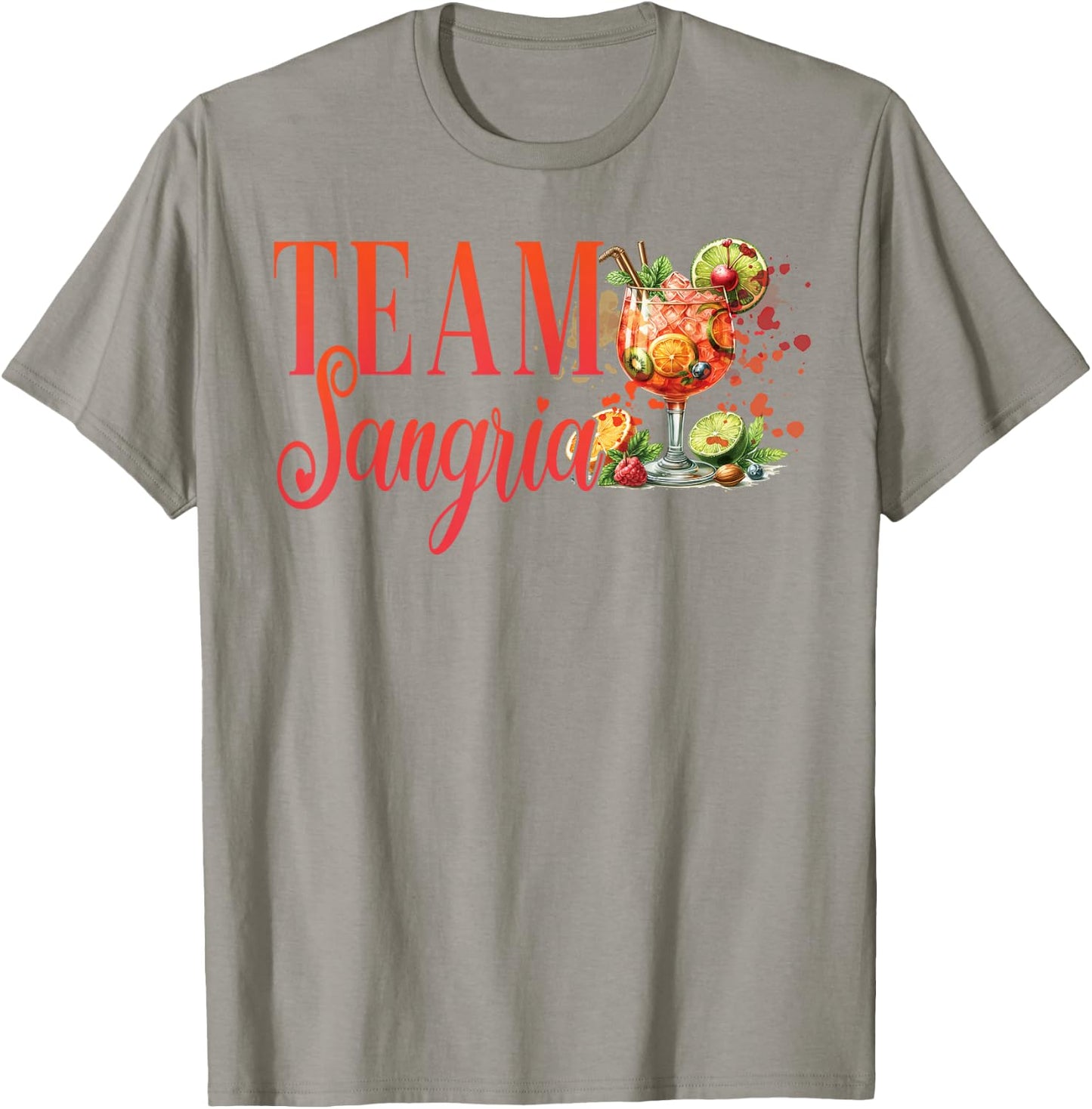 Hen Party Team Sangria Cocktail for Bartender , White T-Shirt - T-Shirt | Sand