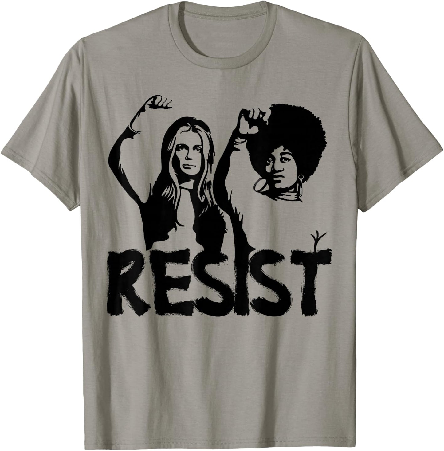 Gloria Steinem and Dorothy Pitman Hughes Resist T-Shirt - T-Shirt | Sand