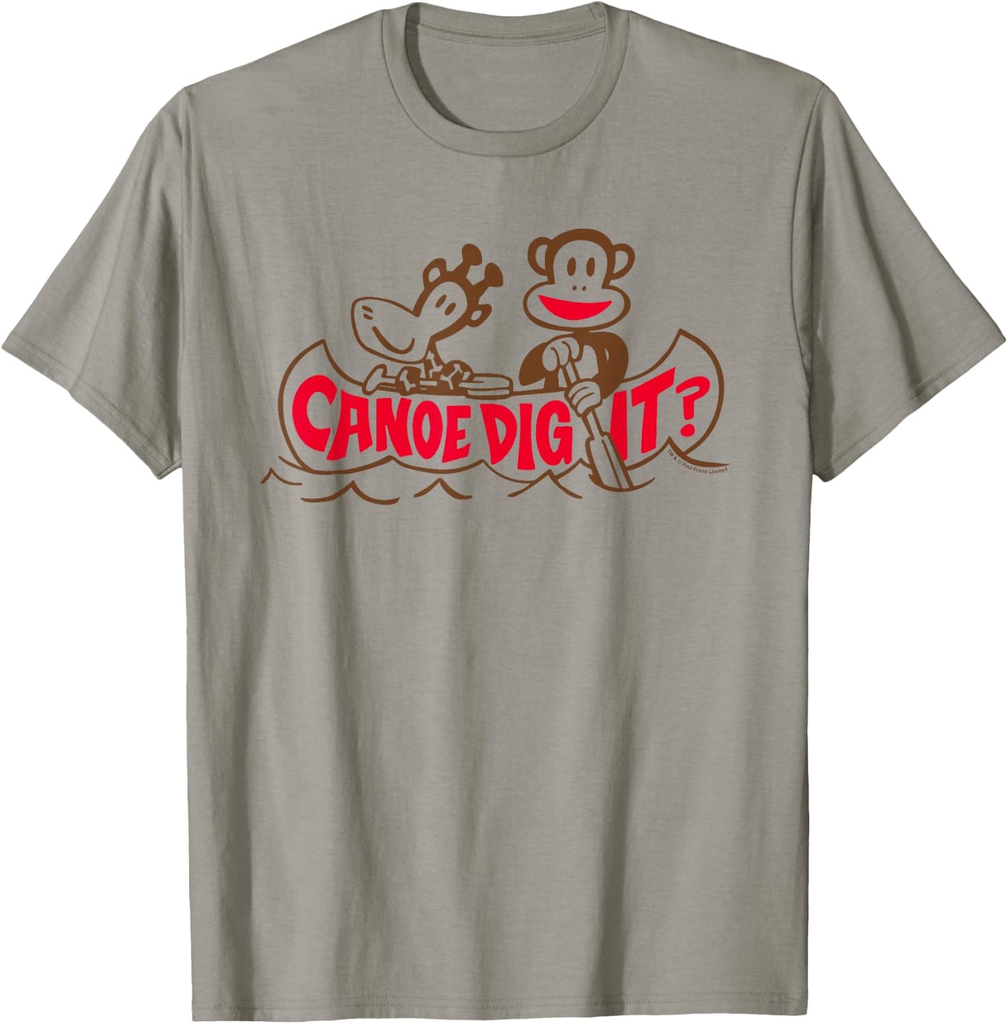 Paul Frank Julius The Monkey & Clancy Canoe Dig It T-Shirt - T-Shirt | Sand