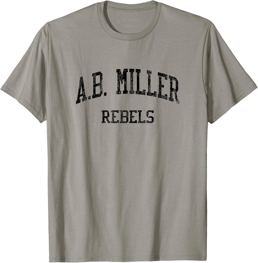 A.B. Miller High School HS Fontana CA Vintage Sports T-Shirt - T-Shirt | Sand