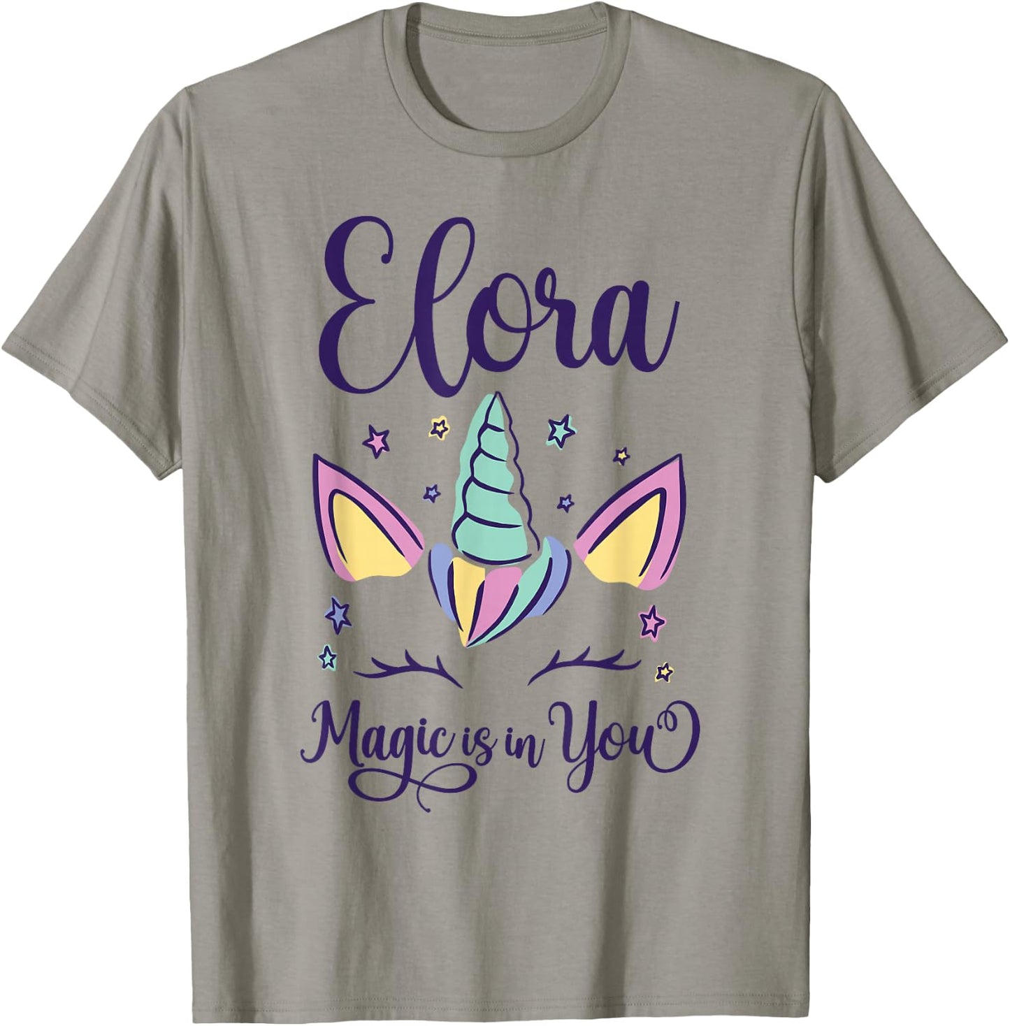 First Name Elora Personalized Elora T-Shirt - T-Shirt | Sand