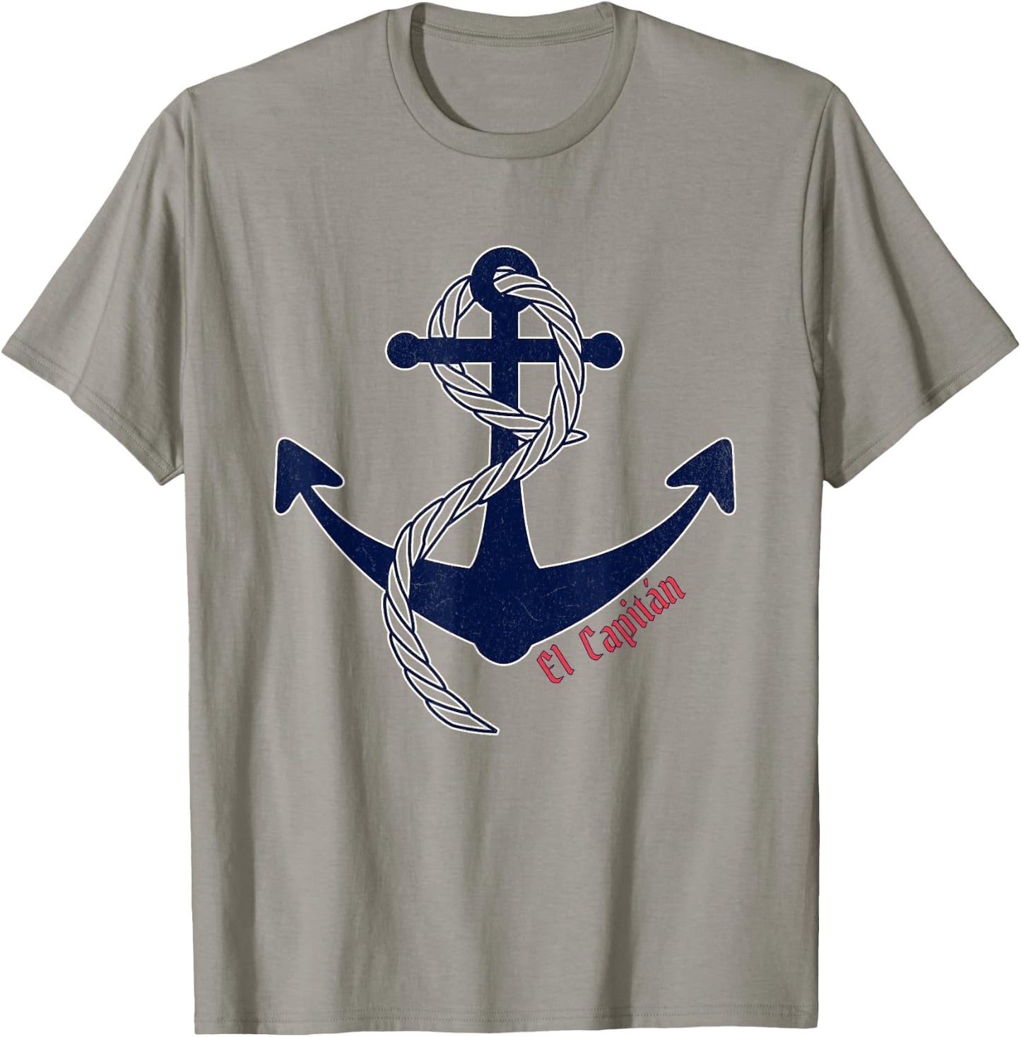 Nautical Anchor - Fisherman Aesthetic with El Capitan Design T-Shirt - T-Shirt | Sand