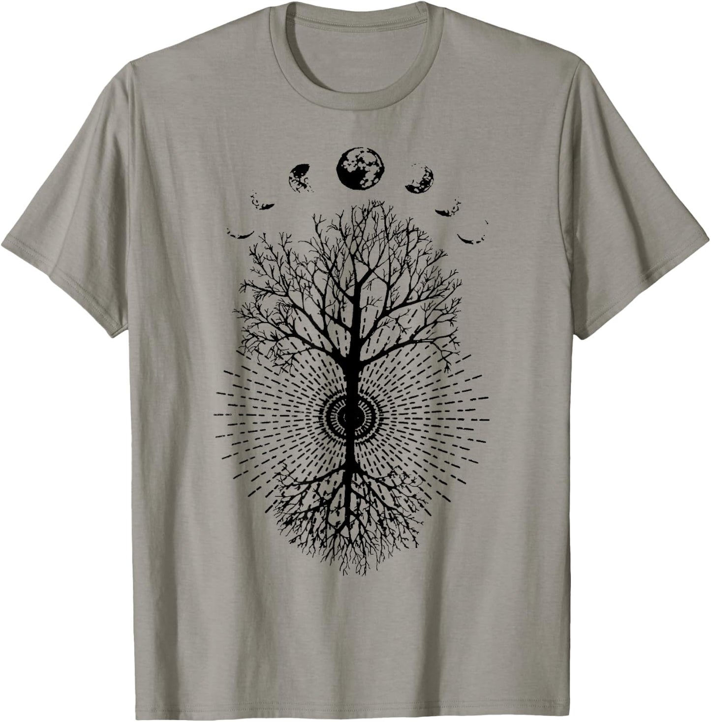 Phases of the Moon Tree Shirt T-Shirt - T-Shirt | Sand