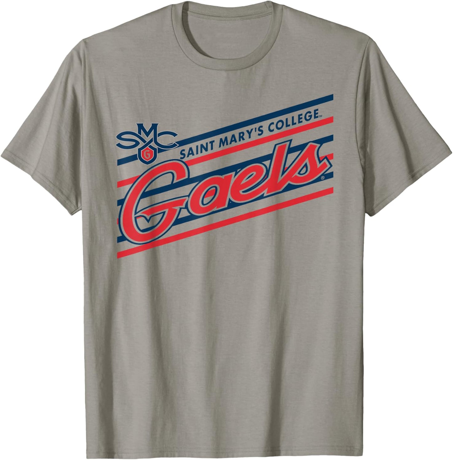 Saint Mary's Gaels Retro Performer White Officially Licensed T-Shirt - T-Shirt | Sand