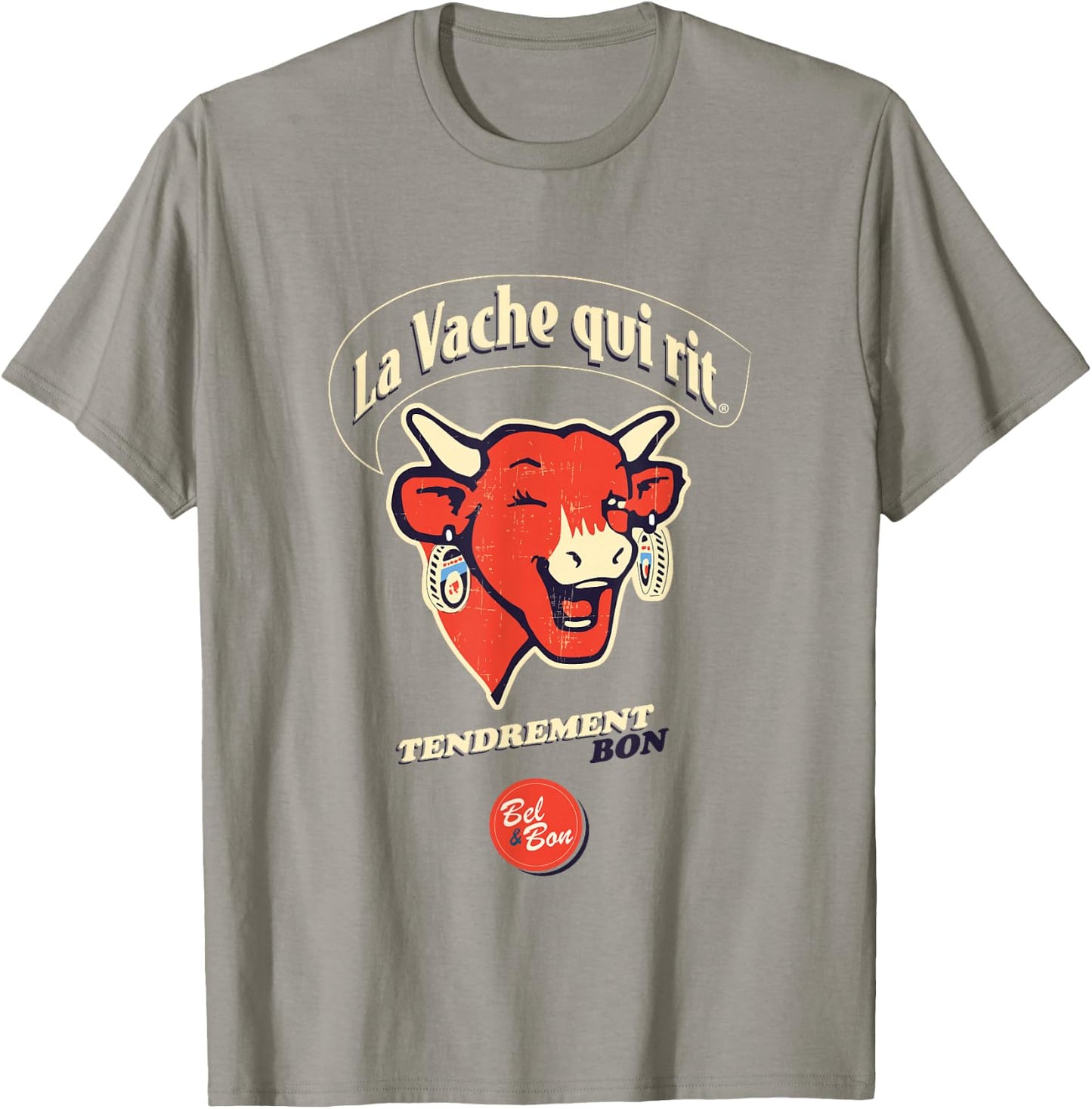 The Laughing Cow French Slogan T-Shirt - T-Shirt | Sand