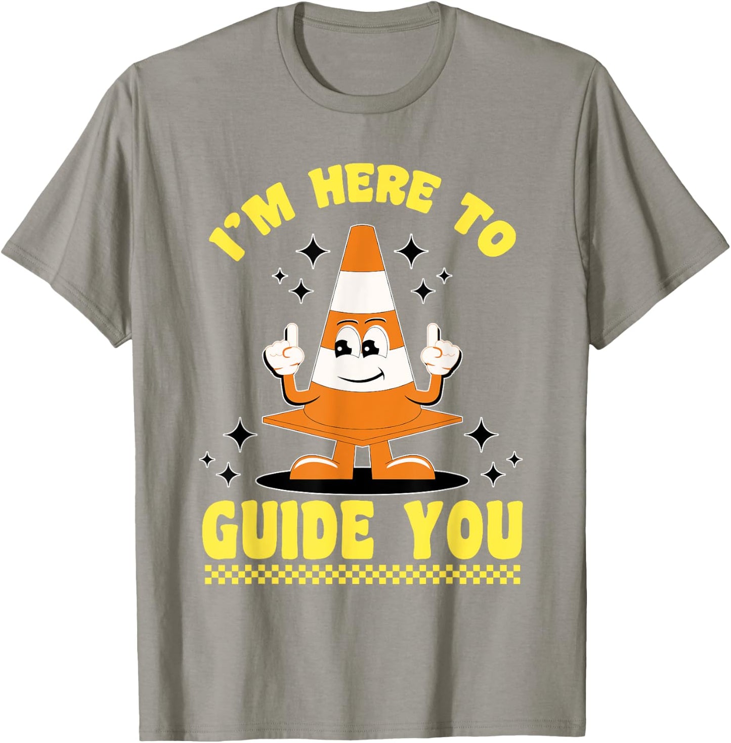 Traffic Cone Halloween Costume I'm Here To Guide You T-Shirt - T-Shirt | Sand