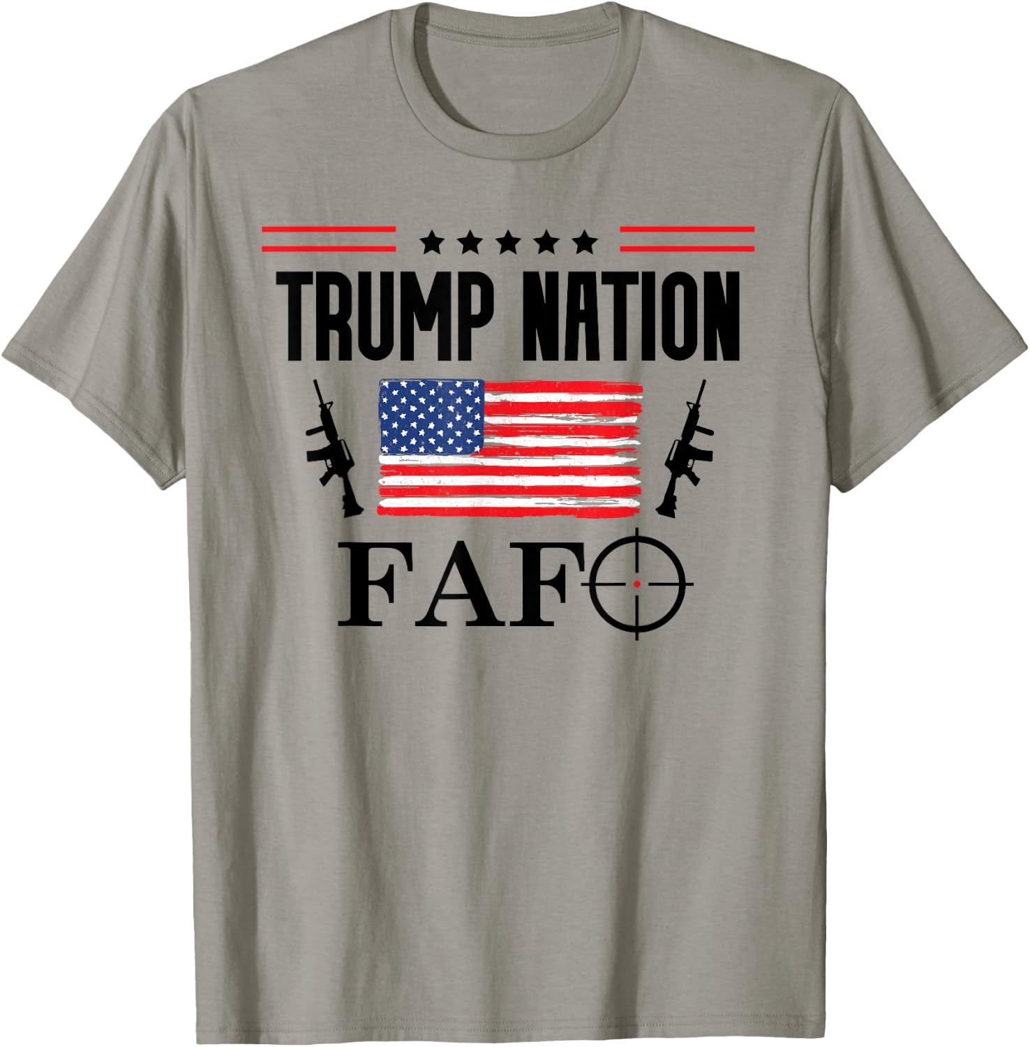 Trump Nation Flag,Donald Trump Fafo Sign,F Around Find Out T-Shirt - T-Shirt | Sand