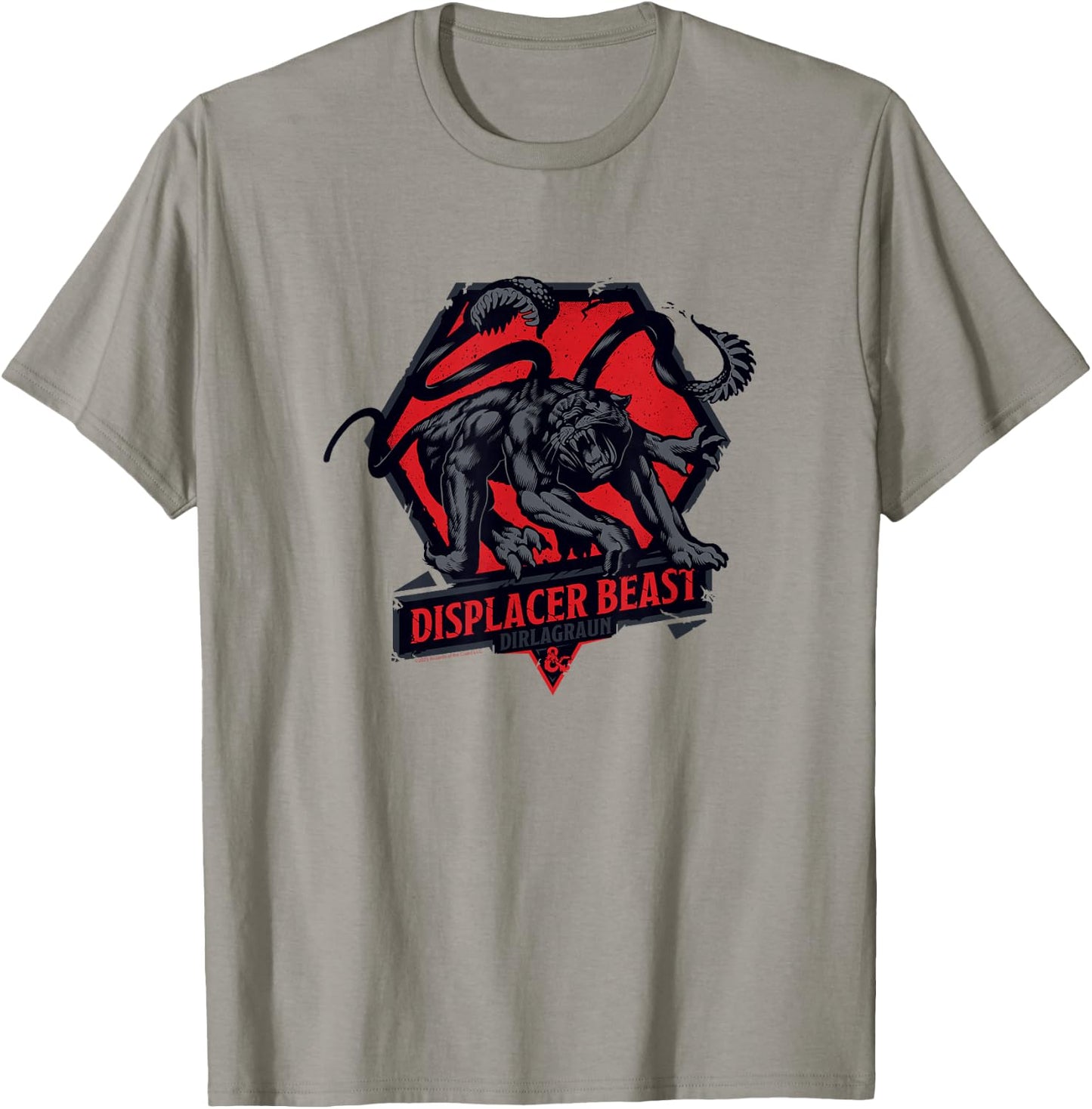Dungeons & Dragons Displacer Beast Dirlagraun Epic Logo T-Shirt - T-Shirt | Sand