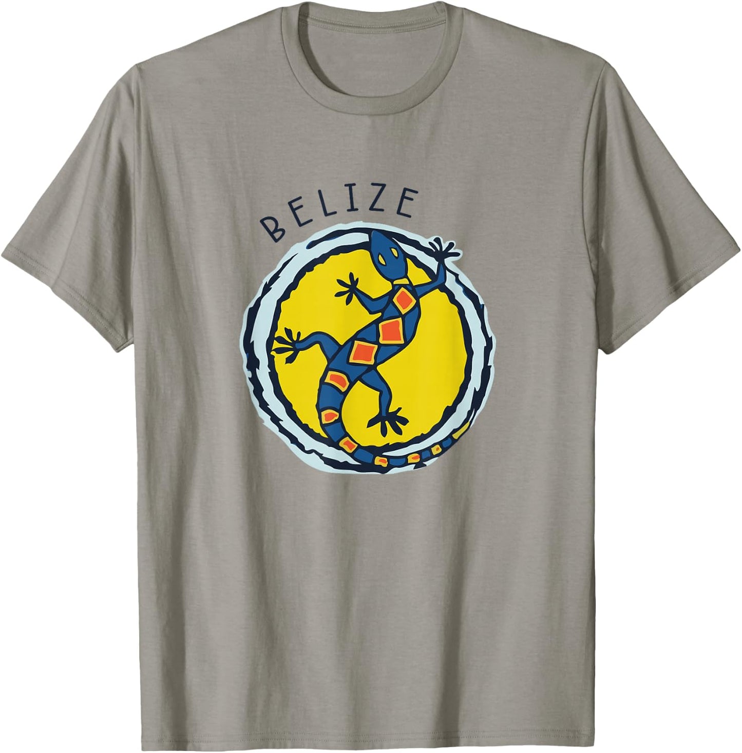 Belize Souvenirs Gecko Graphic T-Shirt - T-Shirt | Sand