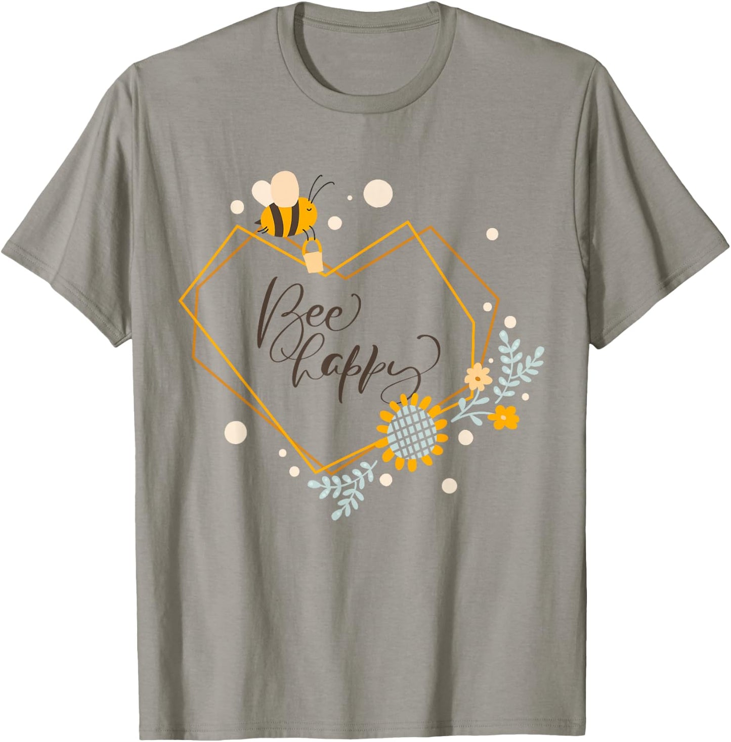 Bee Happy Shirt Boys Honey Bee Children Bees T-Shirt - T-Shirt | Sand