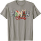 Mamaw Claus Christmas Reindeer Santa Hat Grandma Xmas Family T-Shirt - T-Shirt | Sand