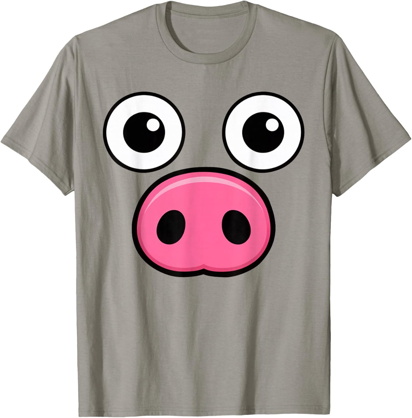 Cute Pig Face Pink DIY Barnyard Animal Halloween Costume Kid T-Shirt - T-Shirt | Sand
