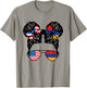 Half American Half Armenian Girl USA Armenia Flag Patriot T-Shirt - T-Shirt | Sand