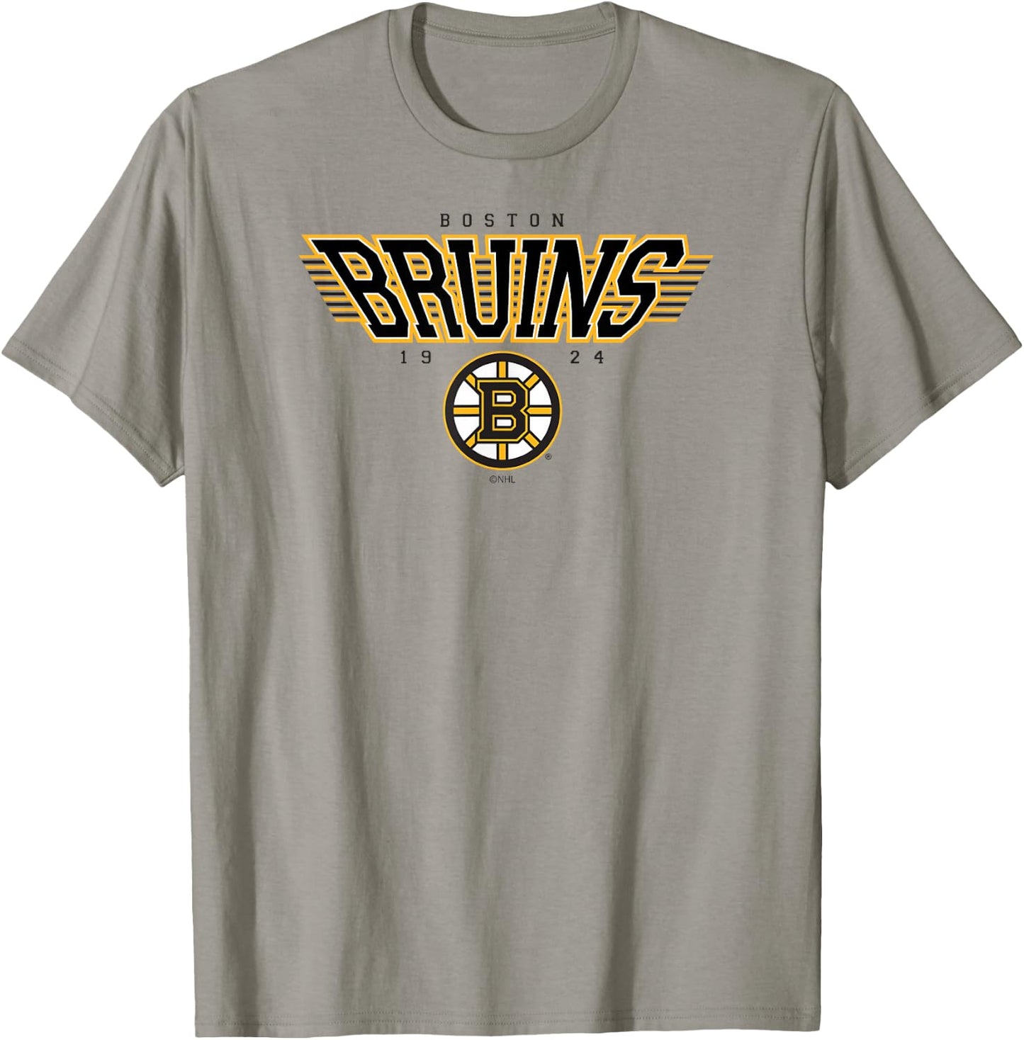 Boston Bruins Laser Gray Officially Licensed T-Shirt - T-Shirt | Sand