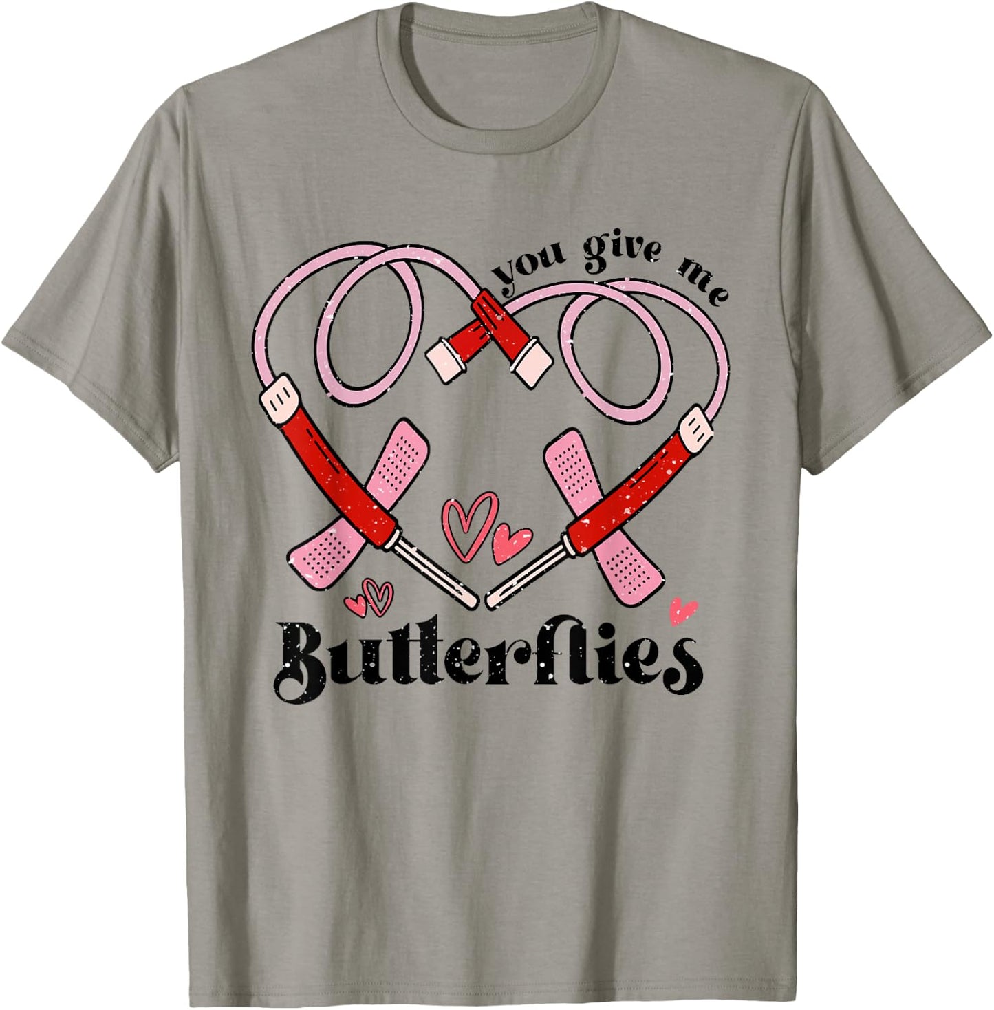 You Give Me Butterflies Phlebotomist PBT Valentine Day Nurse T-Shirt - T-Shirt | Sand