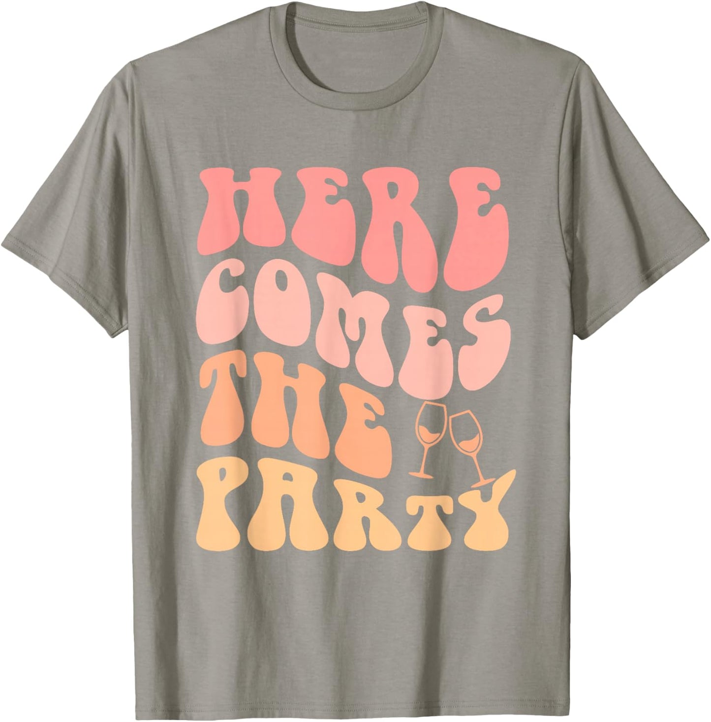Hier kommt die Party Bachelorette Party Bride Bridemaid T-Shirt - T-Shirt | Sand