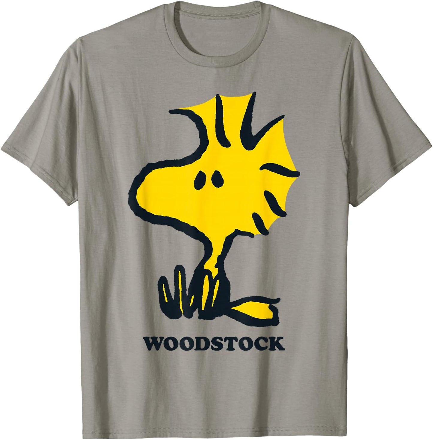 Peanuts Woodstock Sit Down , White, S T-Shirt - T-Shirt | Sand