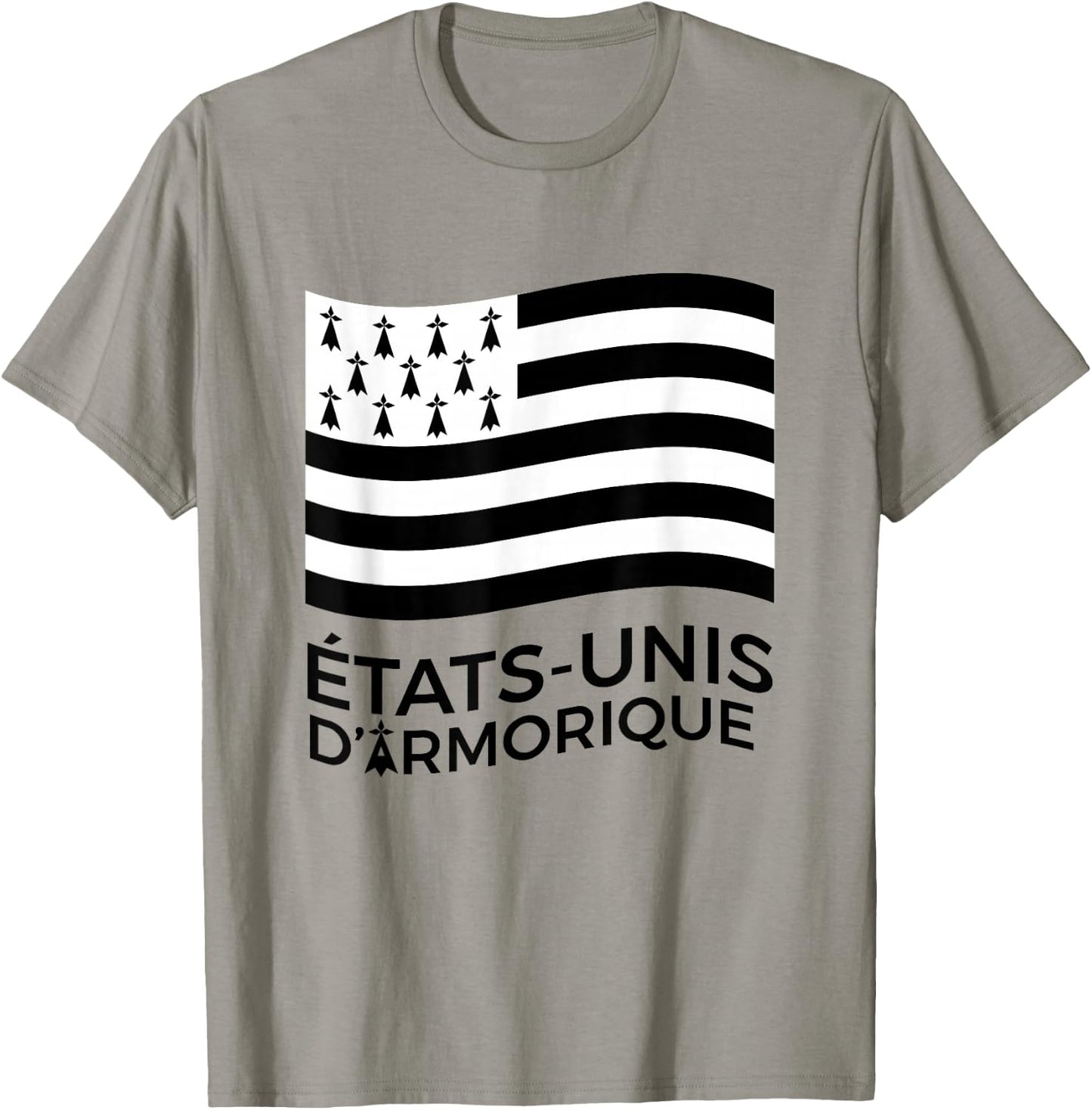 Gift Brittany United States of Armorique Humour Breton , white, S T-Shirt - T-Shirt | Sand