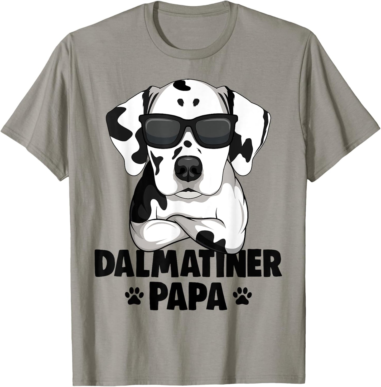 Dalmatian Papa Dog Herrchen Men T-Shirt - T-Shirt | Sand