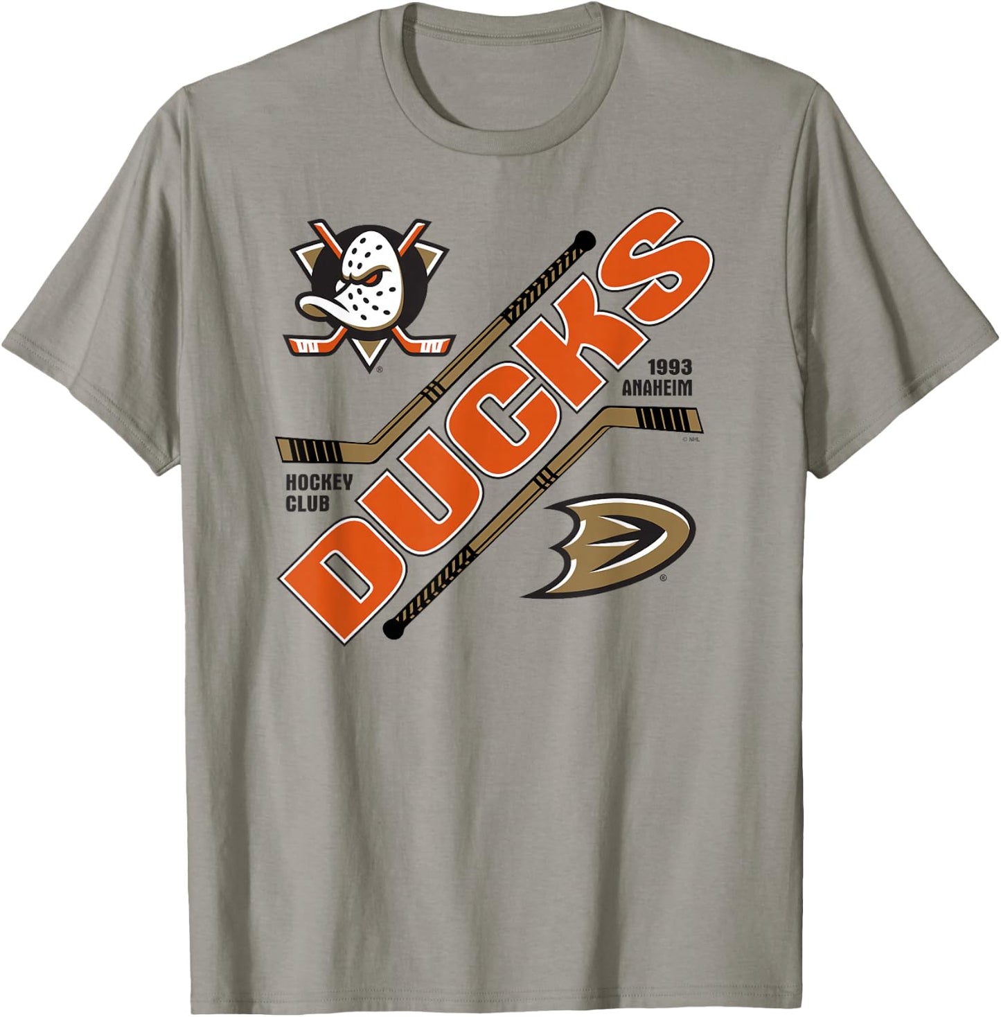 Anaheim Ducks Force Gray Officially Licensed T-Shirt - T-Shirt | Sand