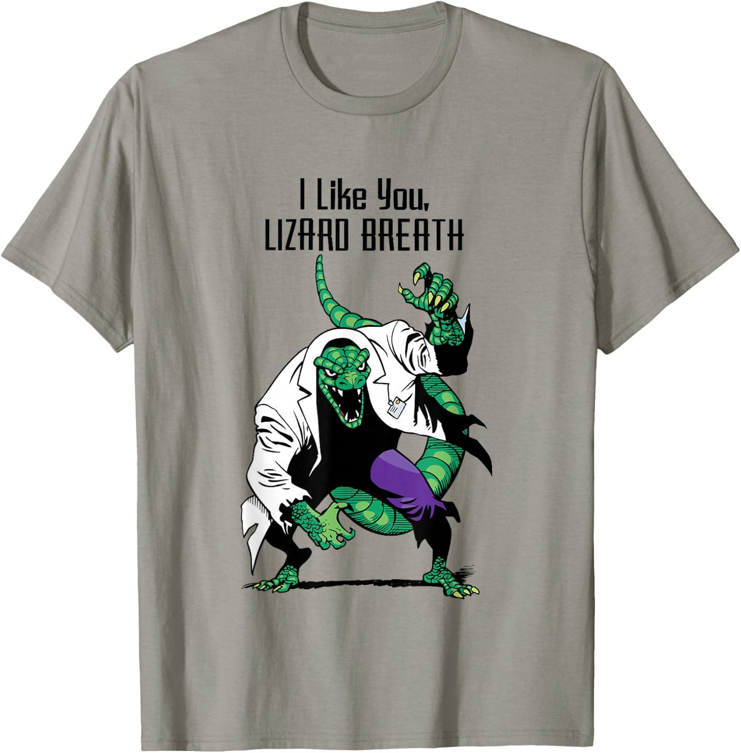 Marvel Valentine's Day I Like You Lizard Breath T-Shirt - T-Shirt | Sand