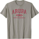 Aruba Est 1499 Throwback Letter Souvenir T-Shirt - T-Shirt | Sand
